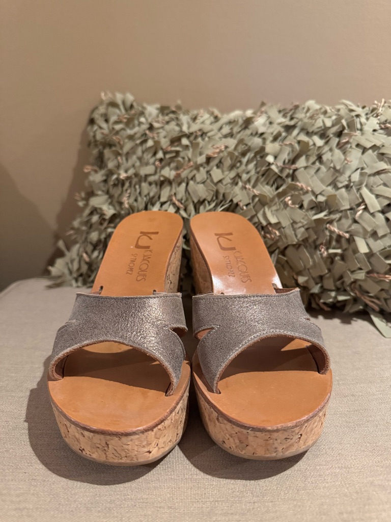 K.Jacques St.Tropez Platform Wedge Slide Sandal